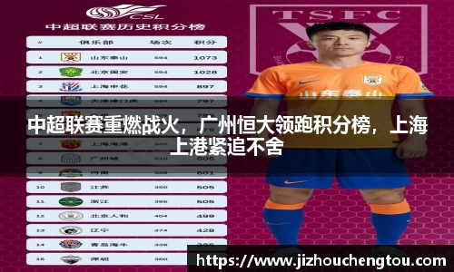 中超联赛重燃战火，广州恒大领跑积分榜，上海上港紧追不舍
