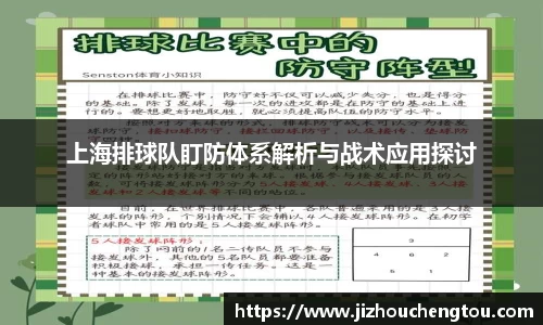 上海排球队盯防体系解析与战术应用探讨